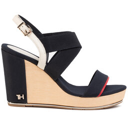 

Босоніжки Tommy Hilfiger Th Basic Hardware High Wedge FW0FW04946 Desert Sky DW5, Cиній