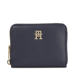 Tommy Hilfiger Große Damen Geldbörse Tommy Hilfiger Poppy Plus Med Za AW0AW15259 Dunkelblau