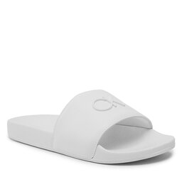 Calvin Klein Pantoletten Calvin Klein Pool Slide W/Hw HW0HW01509 Marshmallow YBJ