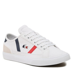 Lacoste Textilskor Lacoste Sideline Pro Tri 123 2 Cm 745CMA0058407 Wht/Nvy/Re