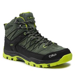 CMP Chaussures de trekking CMP Kids Rigel Mid Trekking Shoe Wp 3Q12944J Kaki/Acido 02FP