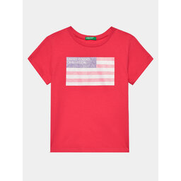 United Colors Of Benetton United Colors Of Benetton T-Shirt 3I1XC10H8 Ροζ Regular Fit