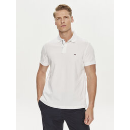 Tommy Hilfiger Tommy Hilfiger Polo Palm Under Collar MW0MW34738 Λευκό Regular Fit