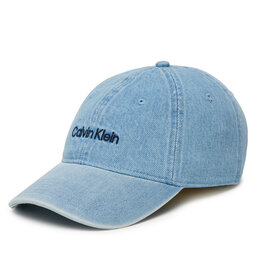 Calvin Klein Șapcă Calvin Klein Small Monogram LV04K5065G Albastru