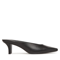 Calvin Klein Natikači Calvin Klein Heel Mule Pump 50 - Lth HW0HW02332 Črna