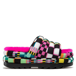 

Шльопанці Ugg W Maxi Checks Slide 1130842 Blkm, Кольоровий