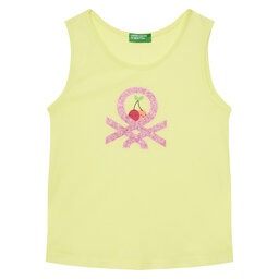 United Colors Of Benetton United Colors Of Benetton Top 3I1XGH012 Gelb Regular Fit
