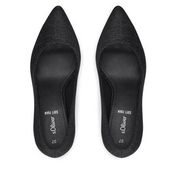 

Туфлі на шпильці s.Oliver 5-22411-42 Black Glitter 031, Чорний