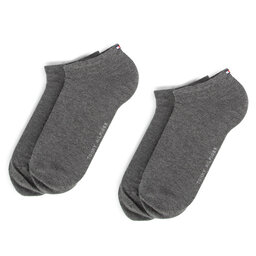 Tommy Hilfiger Комплект 2 чифта къси чорапи мъжки Tommy Hilfiger 343024001 Middle Grey 758