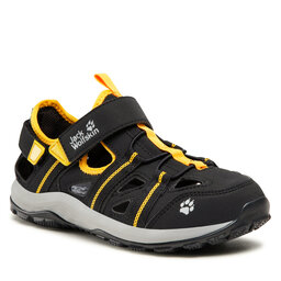 Jack Wolfskin Sandale Jack Wolfskin Sun Climber K 4050701 Black/Burly Yellow Xt