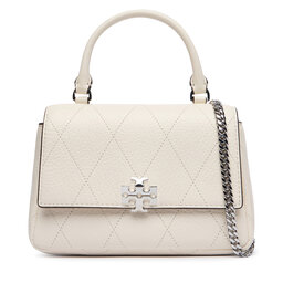 Tory Burch Сумка Tory Burch Charlie Quilted Mini Top Handle Chain Wallet 186032 Кремовий