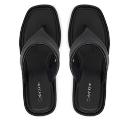 Calvin Klein Zehentrenner Calvin Klein Wedge 70 Sndl Thong Lth HW0HW02880 Schwarz