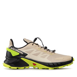 

Взуття Salomon Supercross 4 417372 26 V0 Safari/Black/Acid Lime, Бежевий