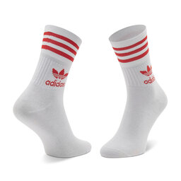 

Набір з 3 пар низьких шкарпеток unisex adidas Mid Cut Crew HL9221 White/Bliss Pink/Vivid Red, Кольоровий