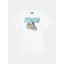 United Colors Of Benetton United Colors Of Benetton T-Shirt 3096C10J2 Weiß Regular Fit