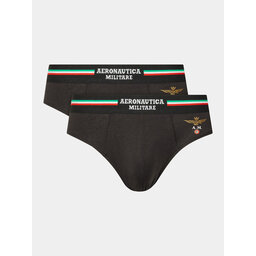 Aeronautica Militare Aeronautica Militare 2er-Set Slips AM1USL001 Schwarz