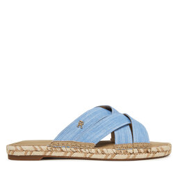 Tommy Hilfiger Εσπαντρίγιες Tommy Hilfiger Chambray Espadrille Mule FW0FW08501 Μπλε