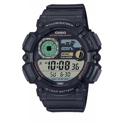Casio Pulkstenis Casio Digital Moonphase WS-1500H-1AVEF Tumši zils