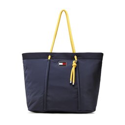 Tommy Jeans Geantă Tommy Jeans Tjw Beach Summer Tote AW0AW14583 Bleumarin