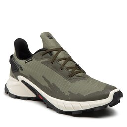 Salomon Chaussures Salomon Alphacross 4 Gtx GORE-TEX 417230 26 V0 Deep Lichen Green/Vanilla Ice/Olive Night