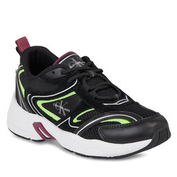 Calvin Klein Jeans Αθλητικά Calvin Klein Jeans Retro Tennis Su-Mesh Wn YW0YW00891 Black/Amethyst/Lime 0GV