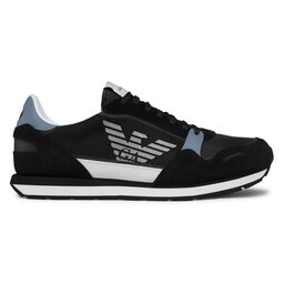 

Снікерcи Emporio Armani X4X537 XM678 Q092 Navy/Grey/Op.White/Sil, Чорний