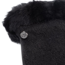 

Жіночі рукавички Ugg W Fabric Lthr Shorty Glove 18813 Black, Чорний