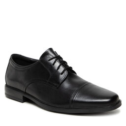 Clarks Обувки Clarks Howard Cap 261620127 Black Leather