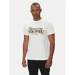 Versace Jeans Couture Versace Jeans Couture Camiseta 78GAHC05 Blanco Regular Fit