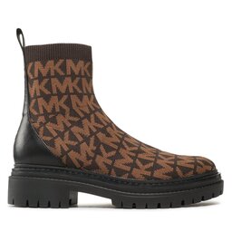 

Ботильйони MICHAEL Michael Kors Comet Lug Bootie 40F2CMFE5Y Blk/Brown, Коричневий