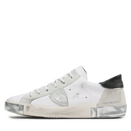 

Снікерcи Philippe Model Prsx Low PRLU MA02 Blanc/Argent, Білий
