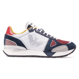 

Снікерcи Emporio Armani X4X289 XM499 N244 Navy/Plaster/Ruby, Білий