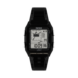 Timex Ρολόι Timex Q Timex Lca X Fortnite® 35mm TW2W96500 Μαύρο