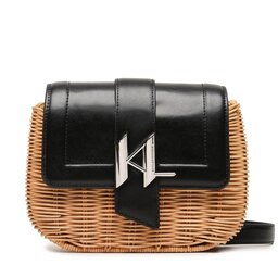 KARL LAGERFELD Дамска чанта KARL LAGERFELD 231W3016 Natural/Black