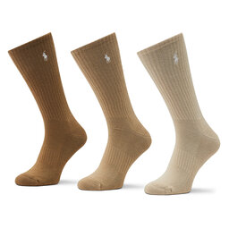 Polo Ralph Lauren Σετ 3 ζευγάρια ψηλές κάλτσες unisex Polo Ralph Lauren 449875584001 Khast
