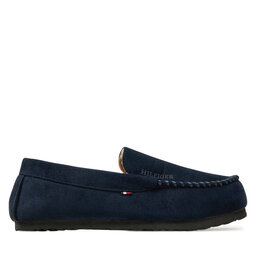 Tommy Hilfiger Bačkory Tommy Hilfiger Driver House Shoe FM0FM05224 Tmavomodrá