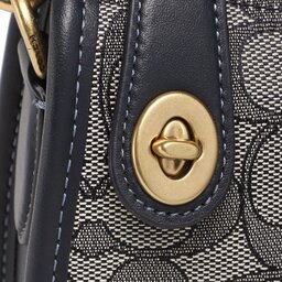 

Сумка Coach Co Sig Jcqrd Swngr CD678 B4/Navy Midnight Navy, Cиній