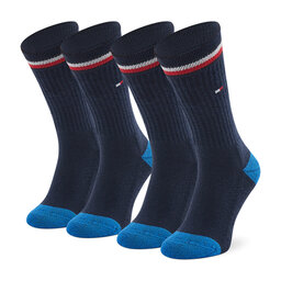 Tommy Hilfiger 2er-Set hohe Kindersocken Tommy Hilfiger 100001500 Midnight Blue 563