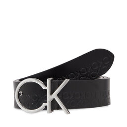 Calvin Klein Dámský pásek Calvin Klein Re-Lock Ck Logo Belt K60K611306 Ck Black BAX