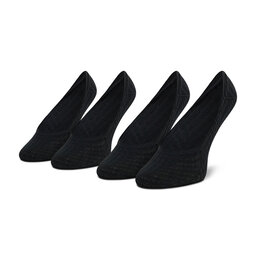 Tommy Hilfiger 2 pares de calcetines tobilleros para mujer Tommy Hilfiger 701218397 Black 004