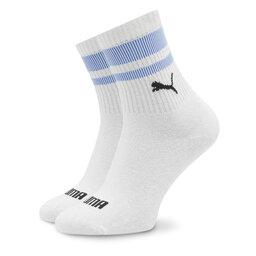 

Набір з 2 пар високих шкарпеток unisex Puma Unisex Heritage 938022 White / Blue 03, Білий