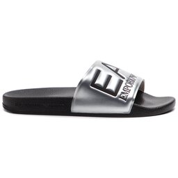 

Шльопанці EA7 Emporio Armani XCP001 XCC22 A854 Shiny Silver/Black, Срібний