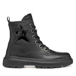 Geox Botine Geox J Kiddartah J56MGG 08566 C9999 S Negru