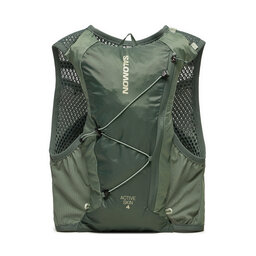 Salomon Skriešanas veste Salomon Active Skin 4 No Flasks LC2205600 Zaļš