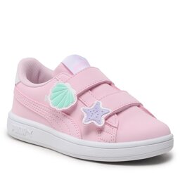 Puma Snīkeri Puma Smash v2 Mermaid V Ps 391898 02 Pearl Pink/White/Violet/Mint