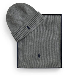 Polo Ralph Lauren Set Schal und Mütze Polo Ralph Lauren 710951146004 Dunkelgrau