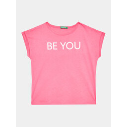 United Colors Of Benetton United Colors Of Benetton Футболка 3096C10C1 Рожевий Regular Fit