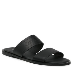 Calvin Klein Șlapi Calvin Klein Almond Flat 2Bar Slide-Hf HW0HW01135 Ck Black BAX