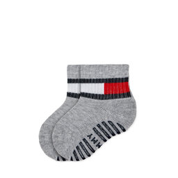

Набір 2 пар високих дитячих шкарпеток Tommy Hilfiger 701226500 Light Grey/Melange 002, Сірий