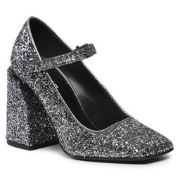Pinko Halbschuhe Pinko Claudie Mary Jane PE 23 BLKS1 100862 A0O4 Gun Metal ZZI